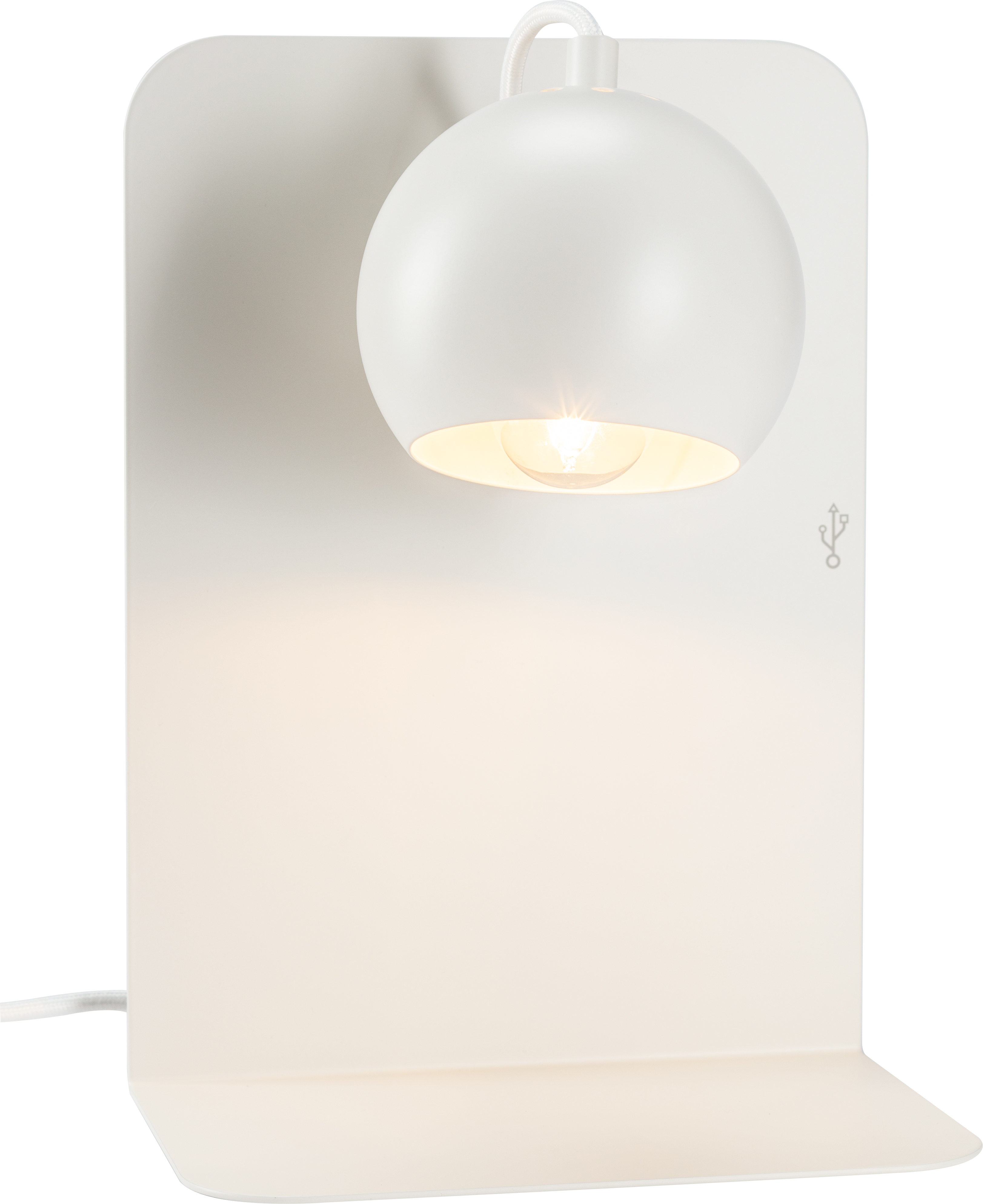 Wall lamp with USB Ball