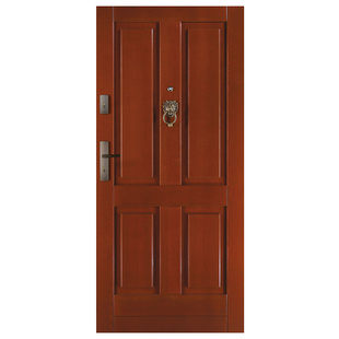Drzwi zewnętrzne drewniane płycinowe CAL Koruna kolekcja Klasyczna