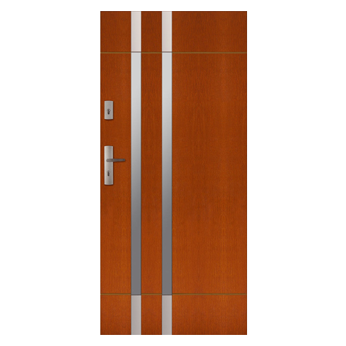 Drzwi zewnętrzne drewniane płytowe CAL Florian kolekcja Rycerska