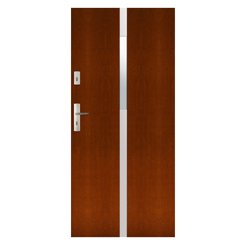 Drzwi zewnętrzne drewniane płytowe CAL Skarbek kolekcja Rycerska