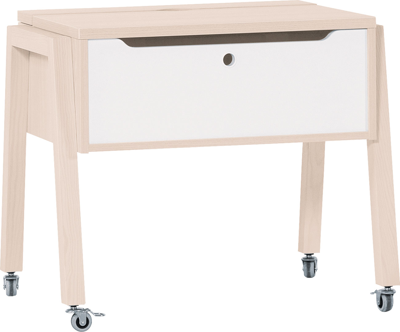 Table with a raised worktop